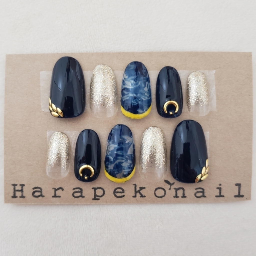 刀剣乱舞 とうらぶ 三日月宗近 イメージネイル 004 Harapeko Nail