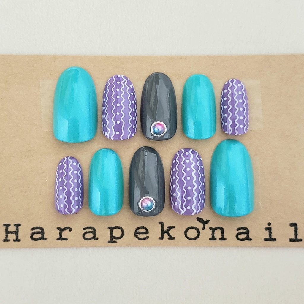 ツイステッドワンダーランド オクタヴィネル イメージネイル 108 Harapeko Nail Booth