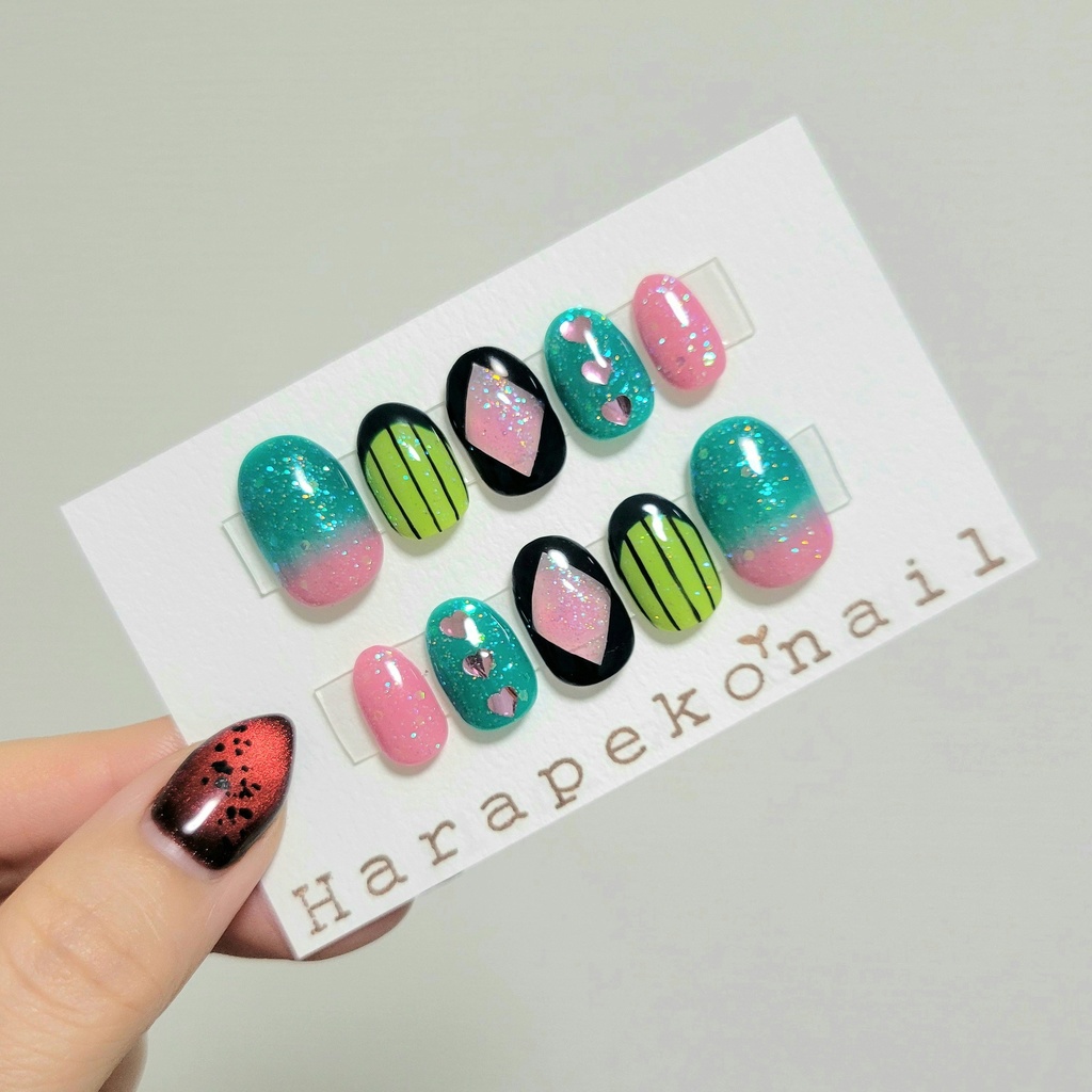 鬼滅の刃 甘露寺蜜璃 イメージネイル 016*