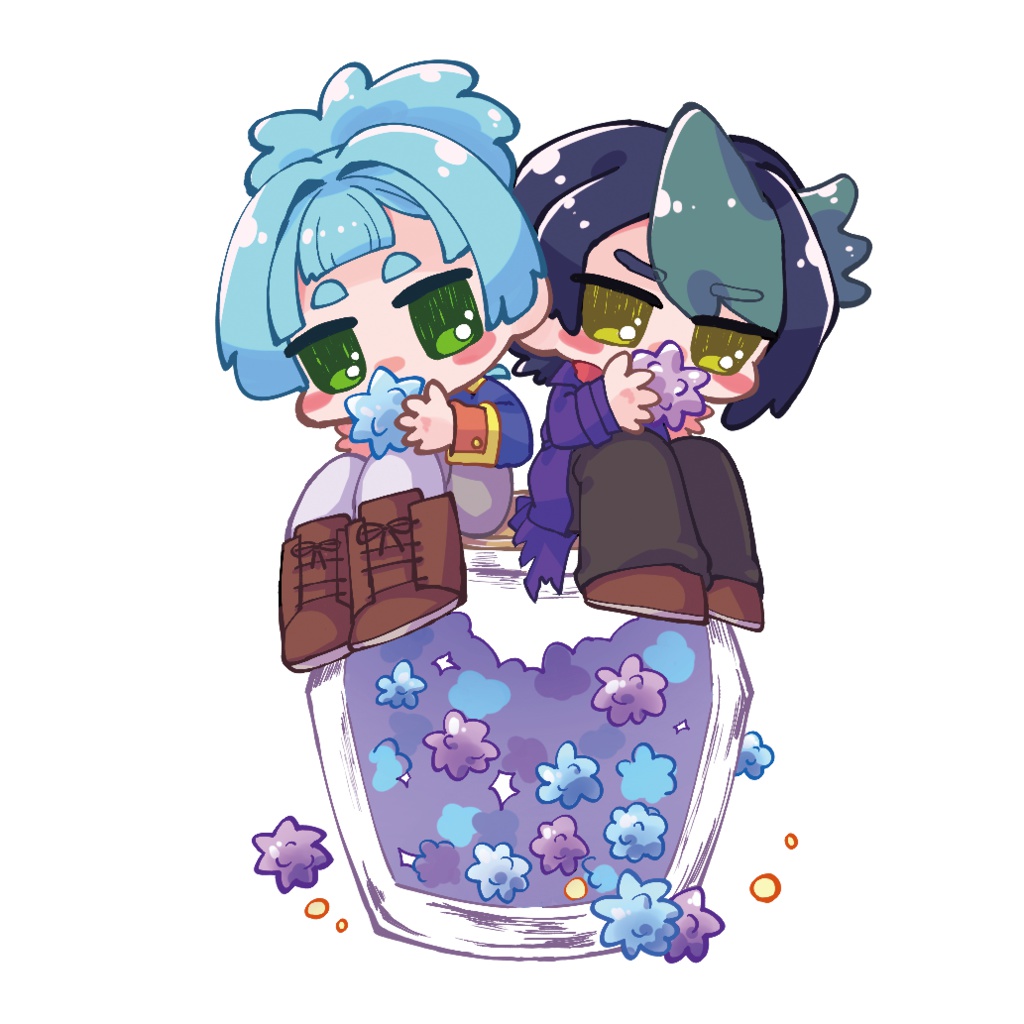 素良＆隼こんぺいとうアクリルキーホルダー