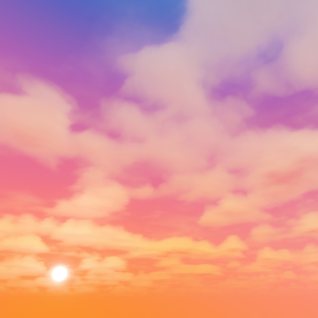 Beautiful Sky Shader - ボリューメトリック雲・昼夜サイクル・実世界星図 (Skybox)