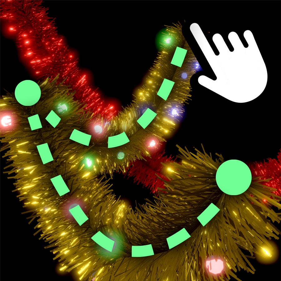 「FlexiCurve」 - イルミネーション&モール生成ツール