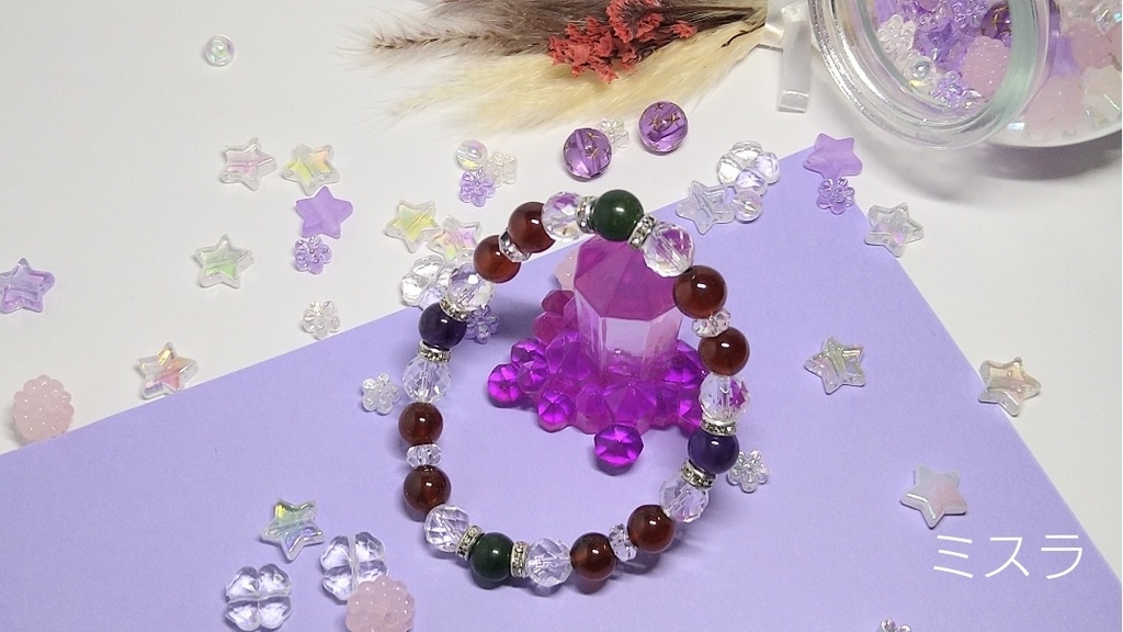 【まほやく】天然石イメージブレスレット【北の魔法使い】