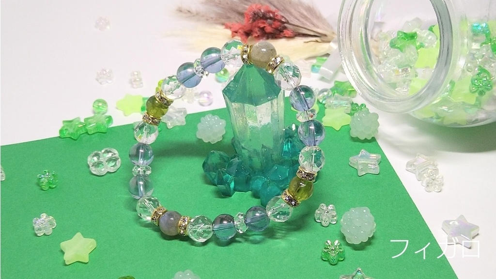 【まほやく】天然石イメージブレスレット【南の魔法使い】