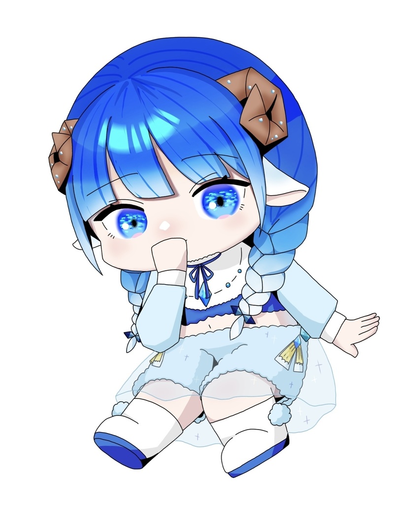 細氷めの SDイラスト アクリルキーホルダー