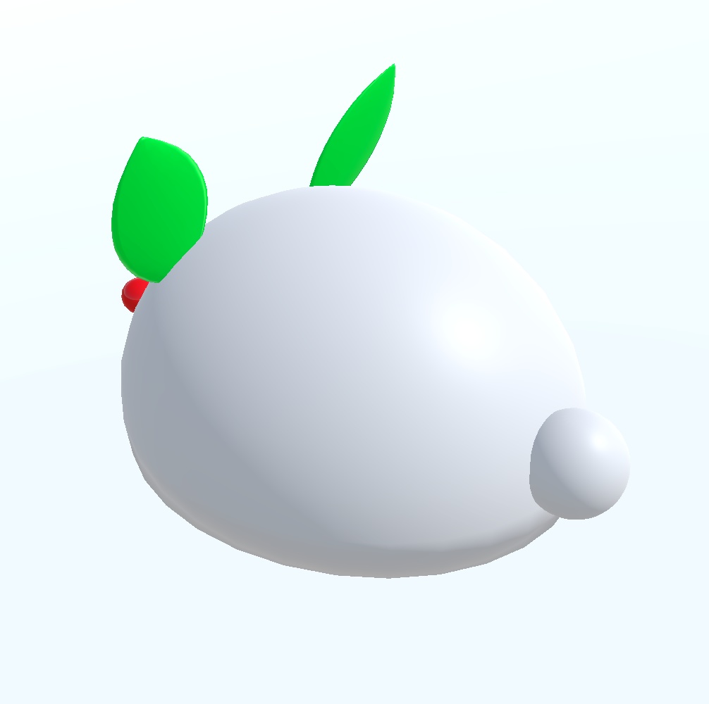 【3Dモデル】白兎の帽子(無料)