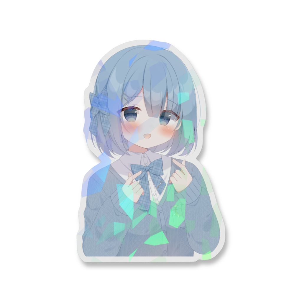 宵森つく音誕生日グッズ2026ホログラムスマホステッカー