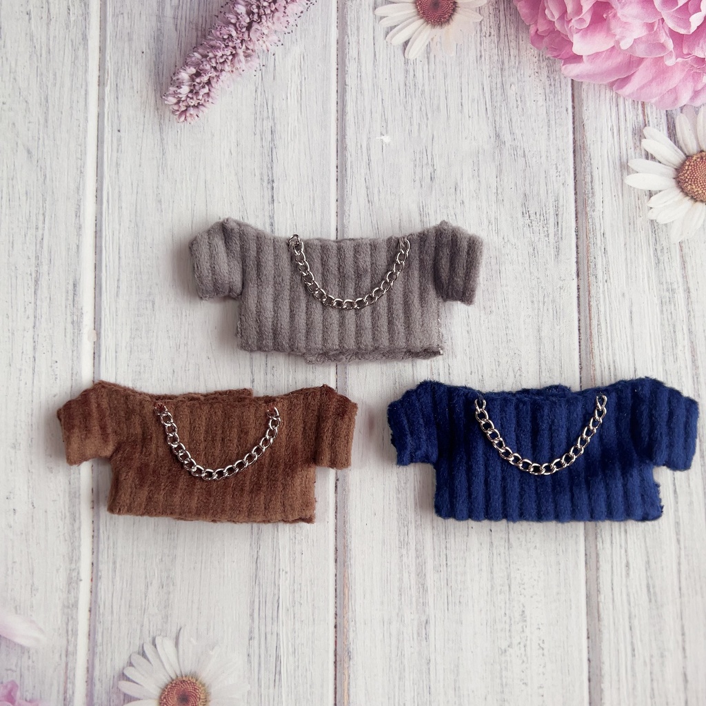 ネックレス付きコーデュロイシャツ