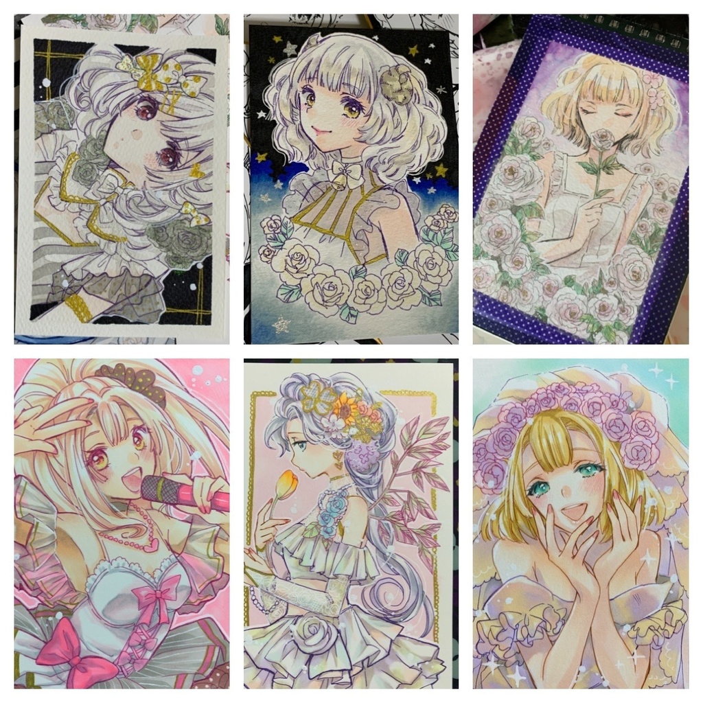 ミルク展　ドローイング作品　各種