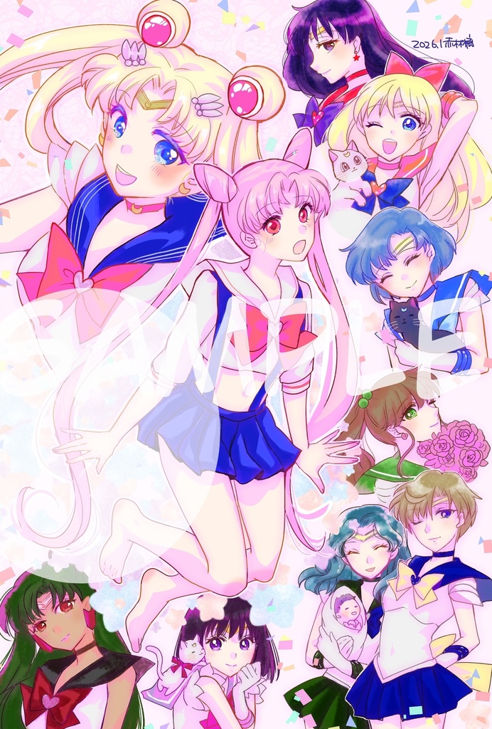 美パラ新刊 セラムン本 便箋など