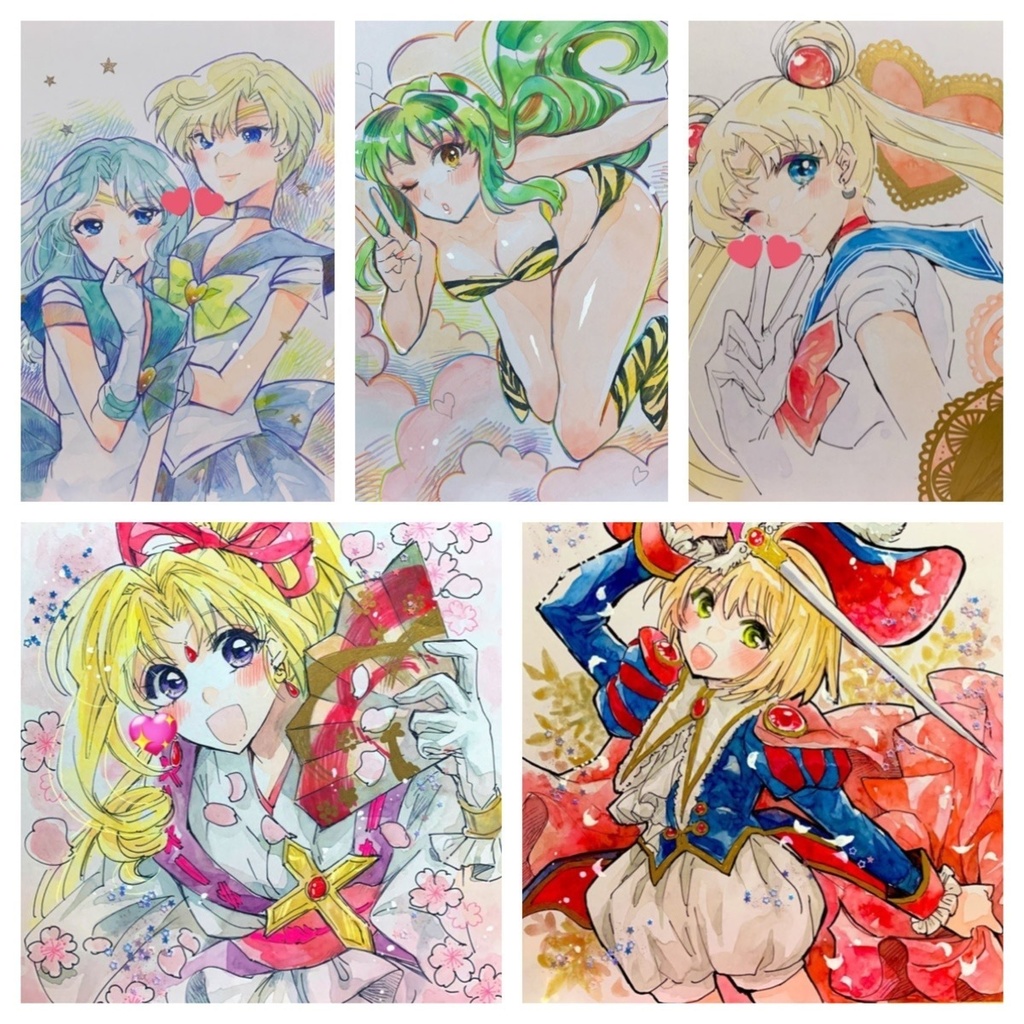 美パラ大色紙　さくら　ジャンヌ　ラム　ウラネプなど