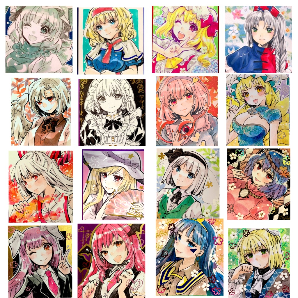 ミニ色紙　過去作 いろいろ