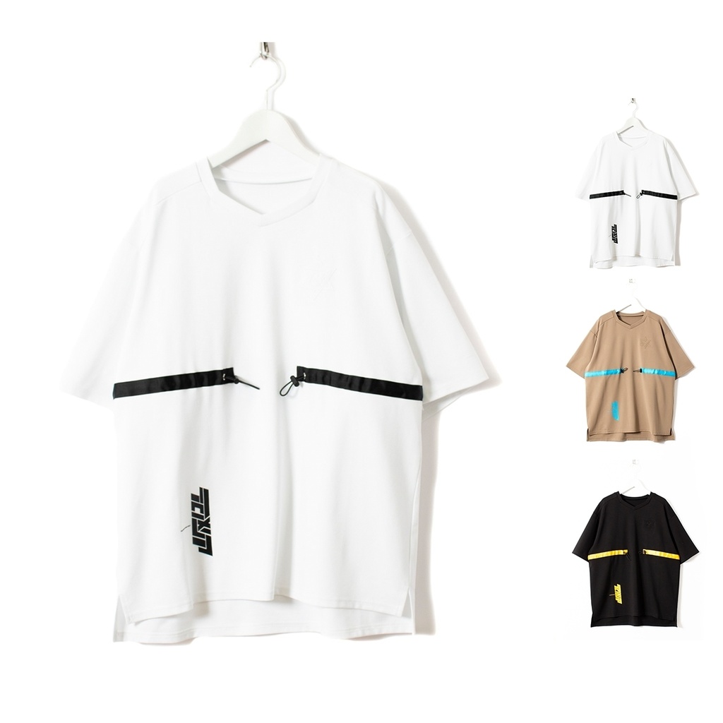 ピクセルネック オーバーサイズTシャツ