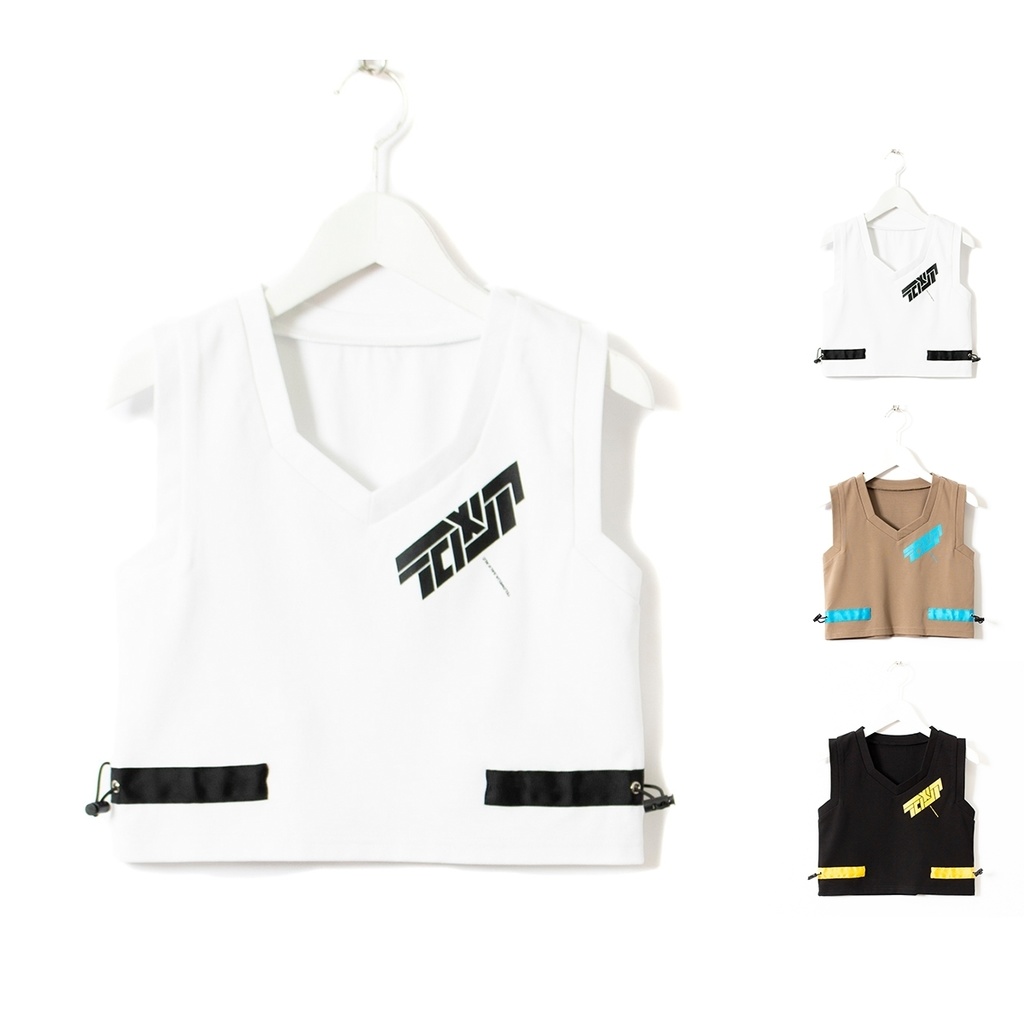 ピクセルネックタンクトップ