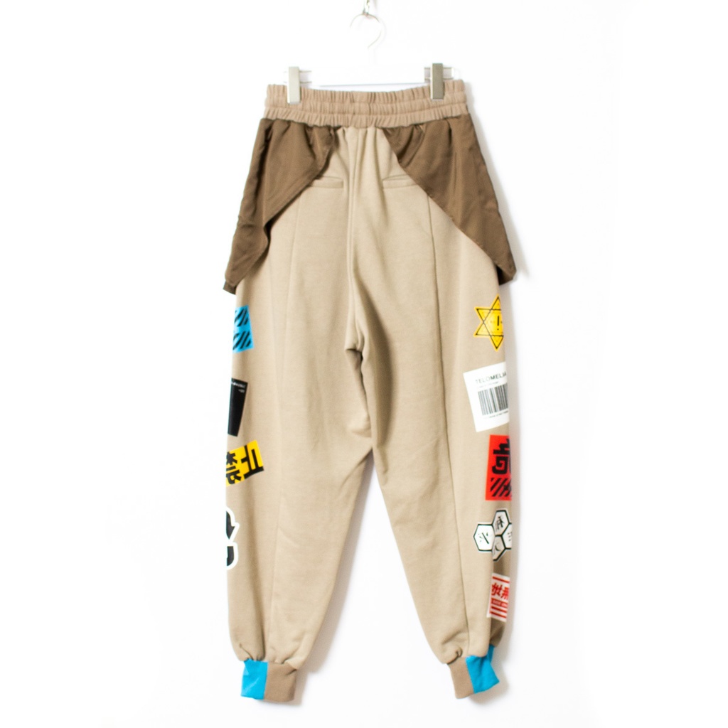 マルチラベルスウェットパンツ