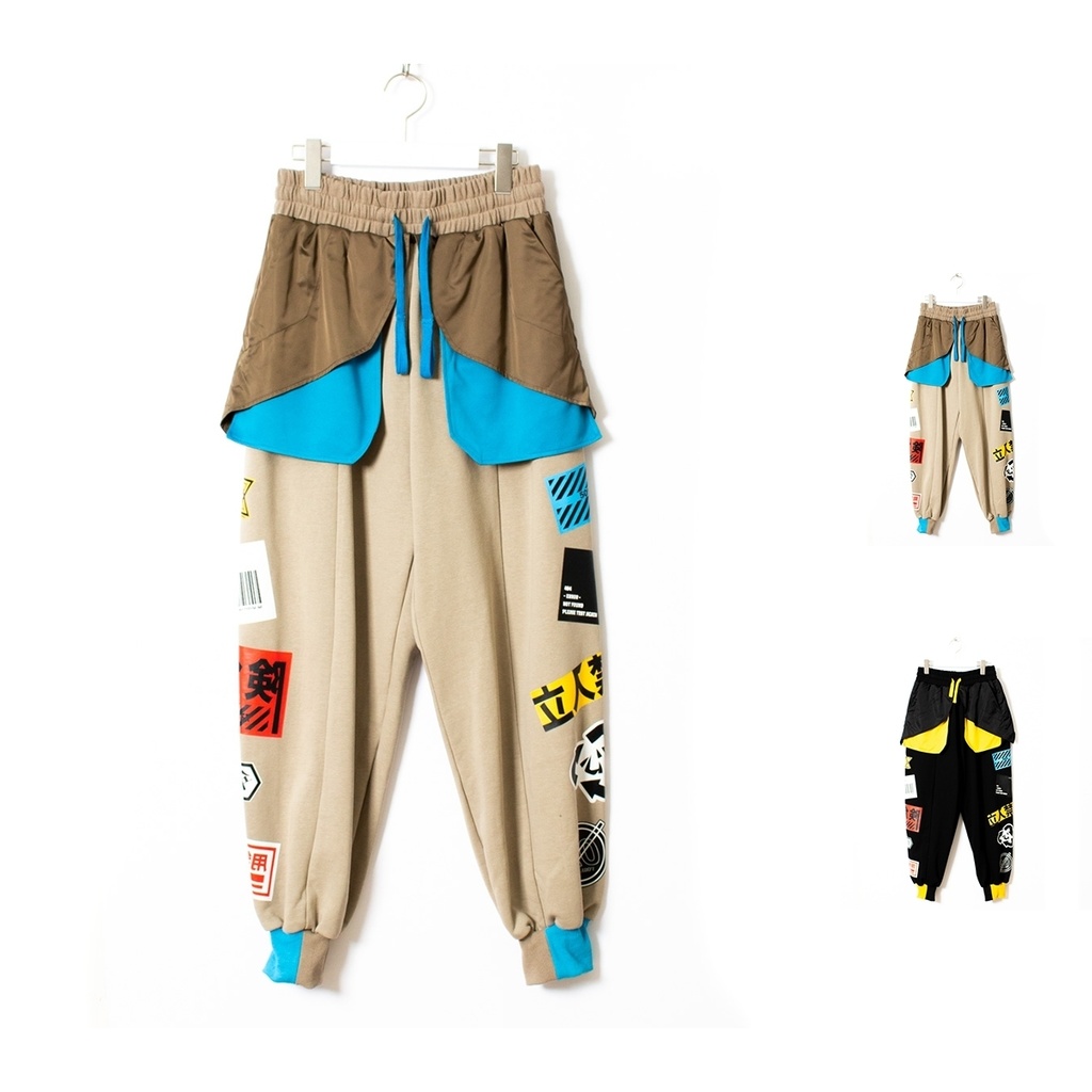 マルチラベルスウェットパンツ