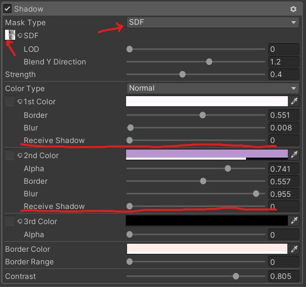 【無料】Liltoon影設定用のSDFマップ