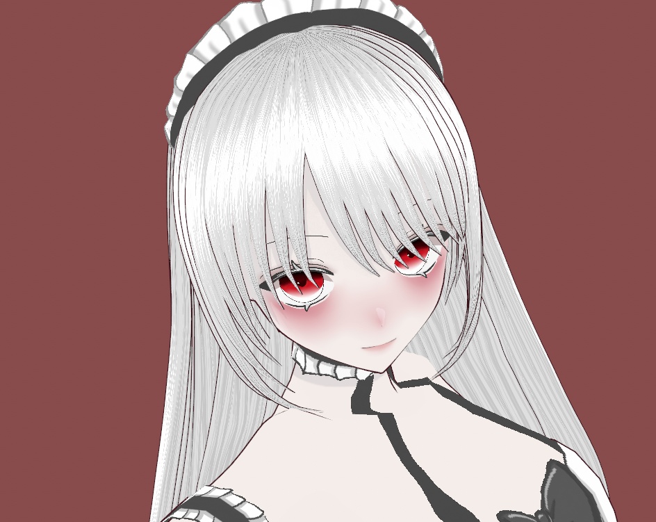 【VRoidVRM】3D MODEL maid a