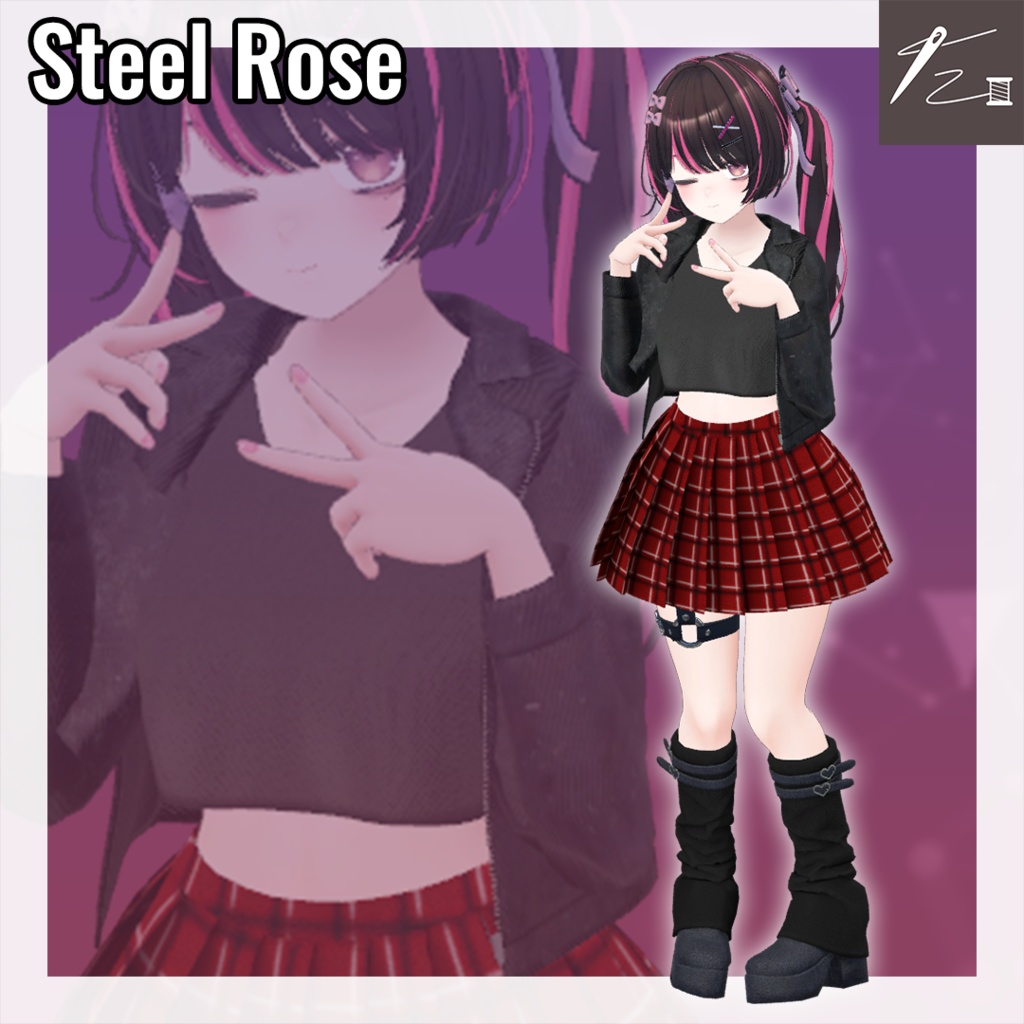 【4アバター+α対応】Steel Rose