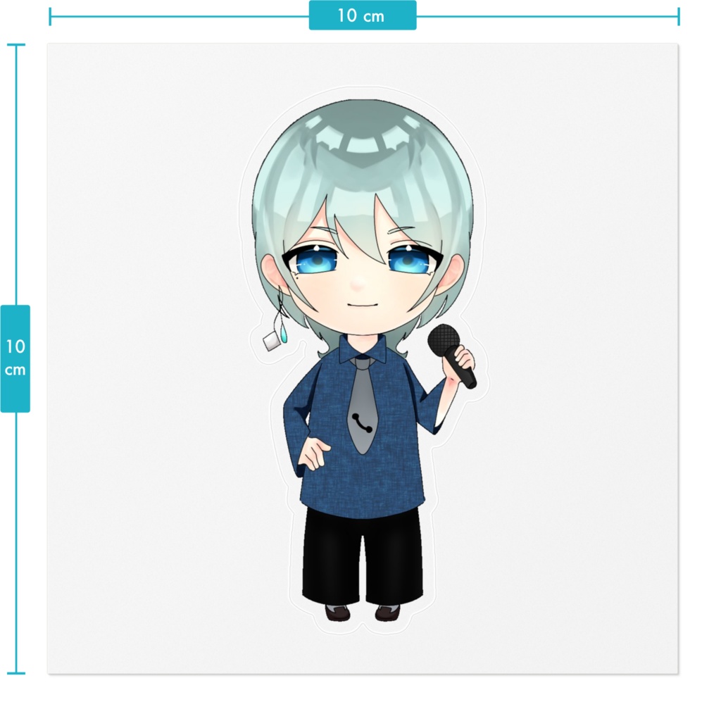 氷水のステッカー(ミニキャラ)