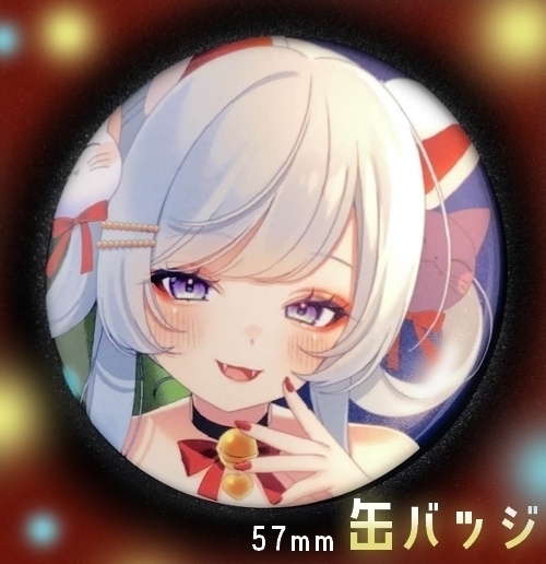 [2024年]クリスマス衣装空地猫みけ缶バッジ