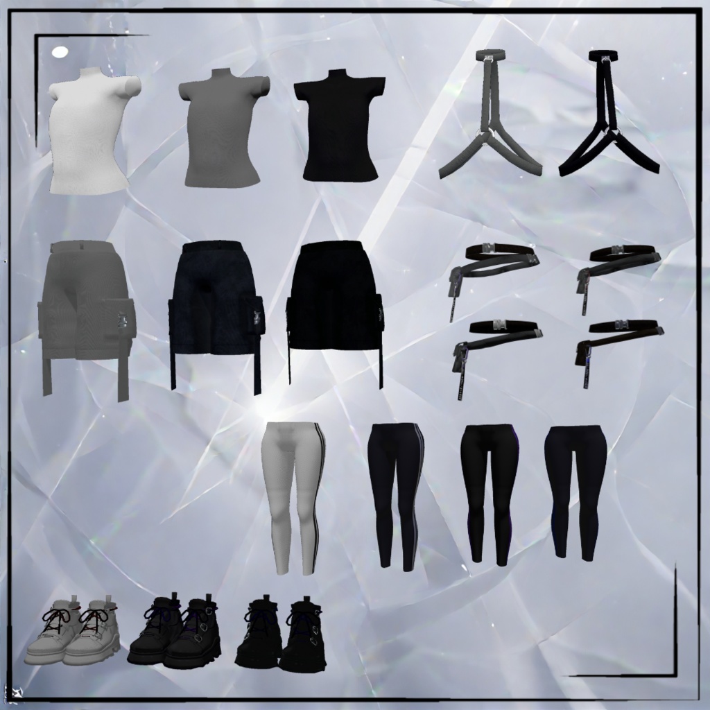 【5アバター対応】SECTOR.08 Wear【カラー:7パターン】