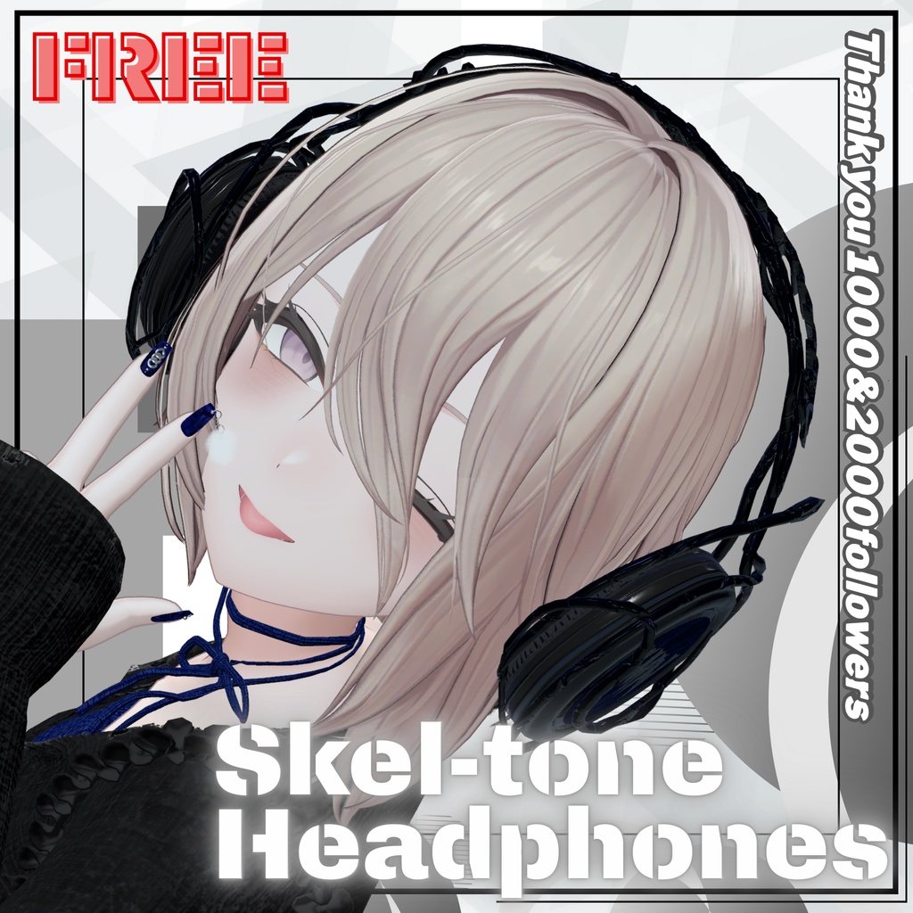 【FREE/無料】Skel-tone Headphones【thx1000&2000followers】