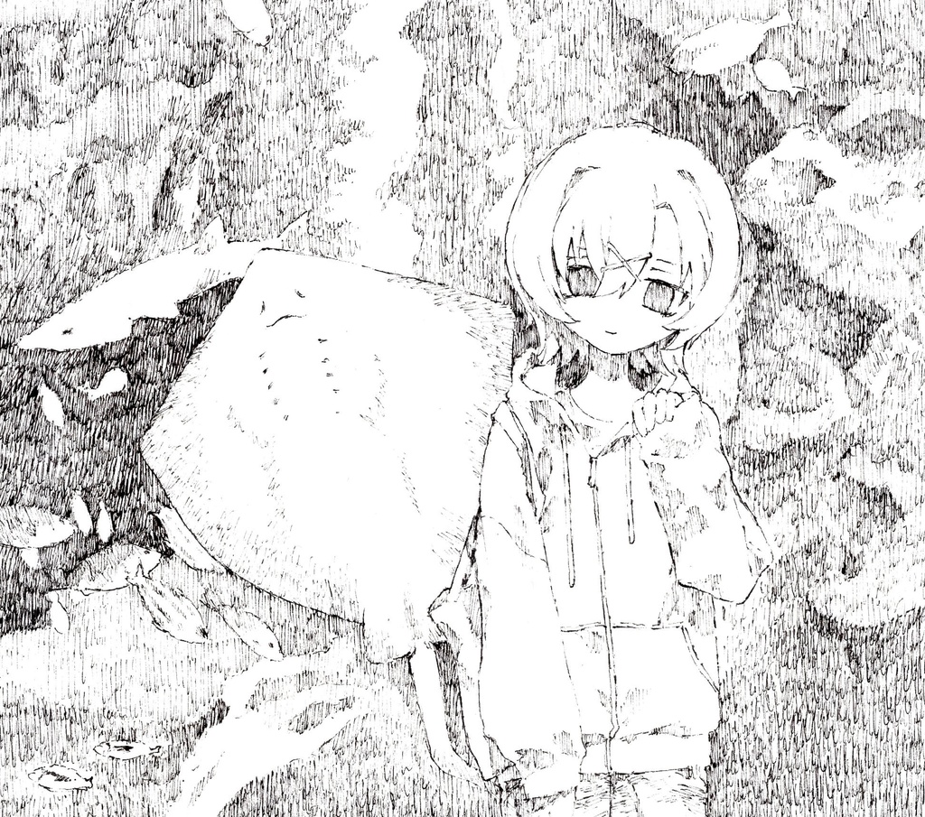 アナログ原画：「景観３」