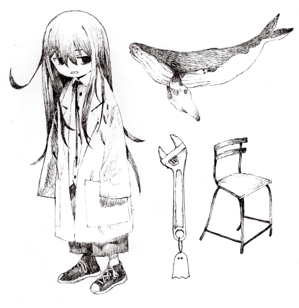 アナログ原画：「いきもののしくみ」