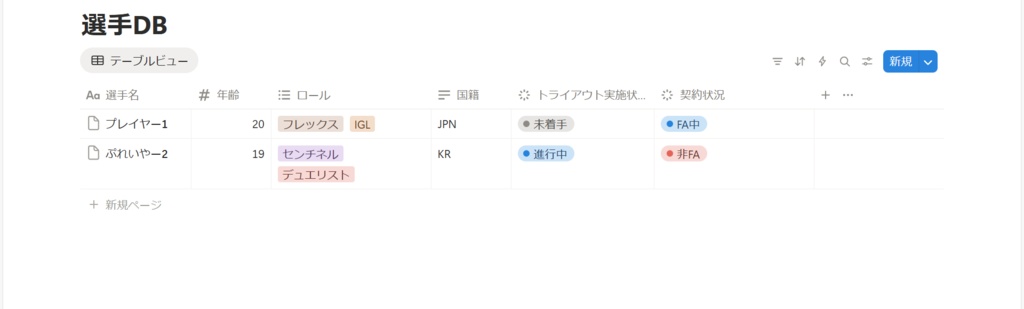 『Notionテンプレート』VALORANT情報整理ツール