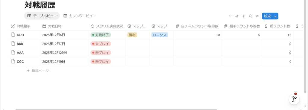 『Notionテンプレート』VALORANT情報整理ツール
