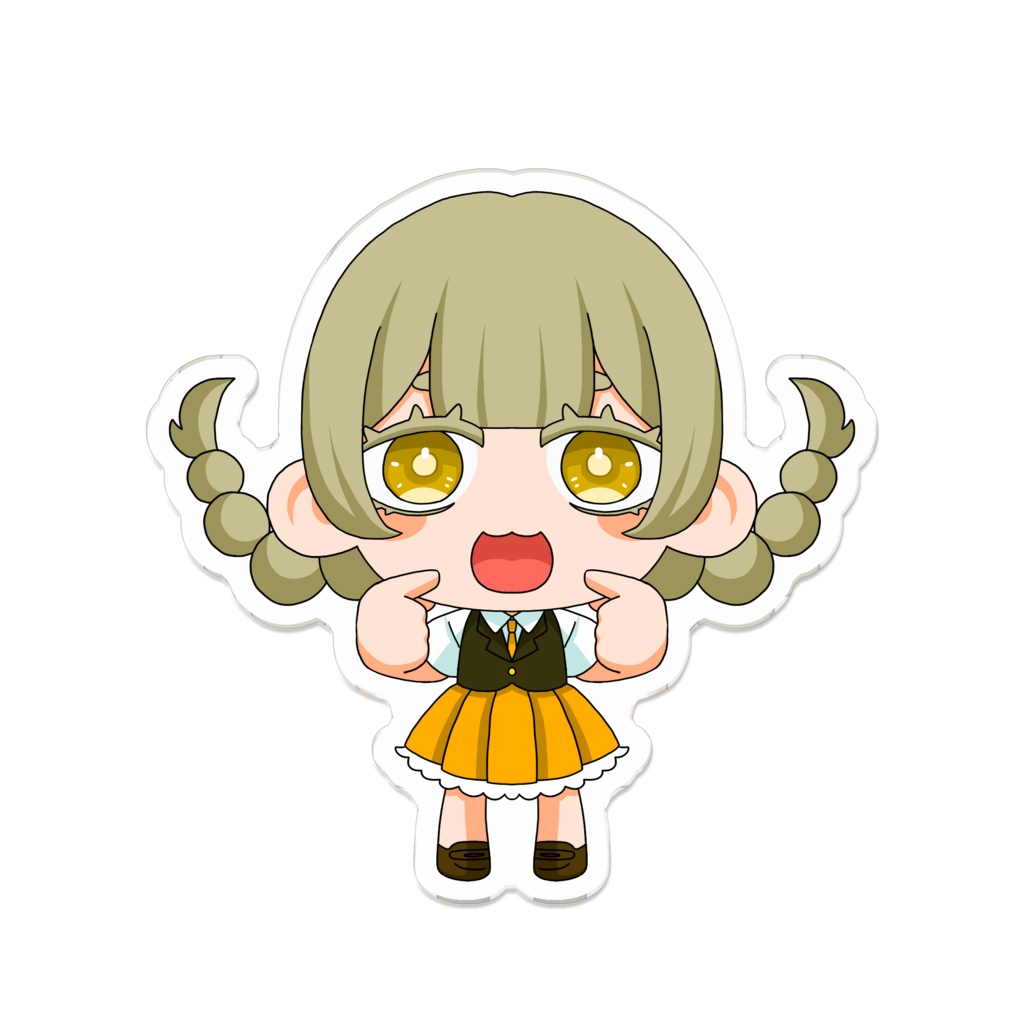 みつあみガールバッジ