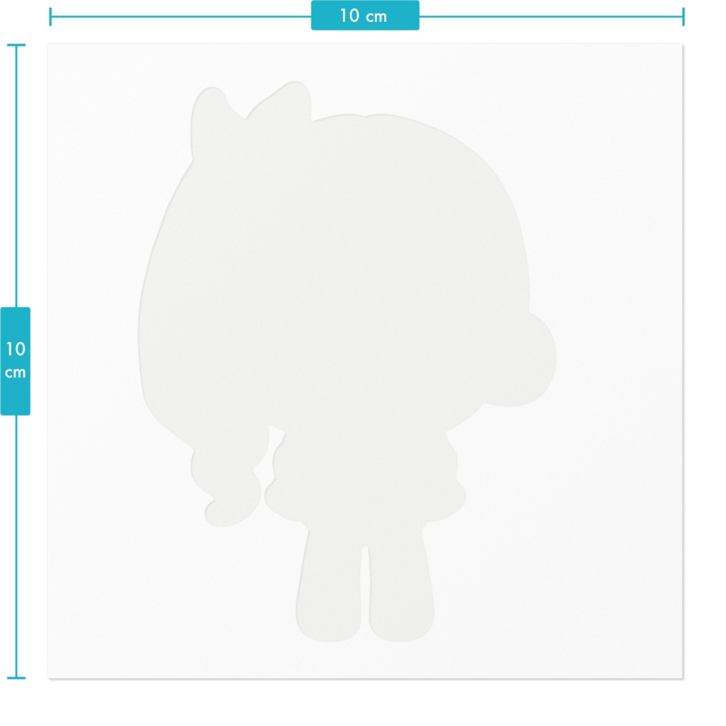 サイドテールガールステッカー