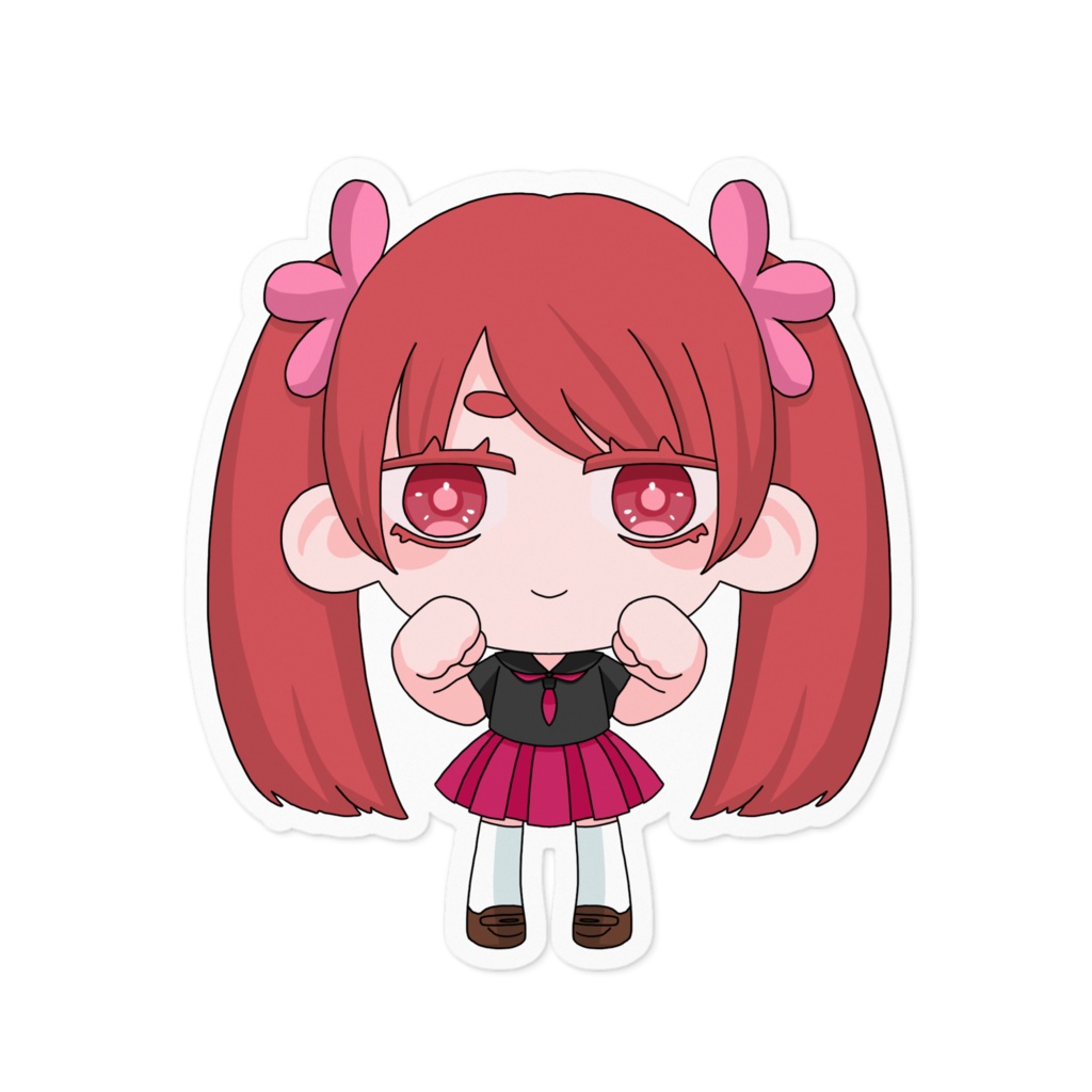 ツインテールガールステッカー