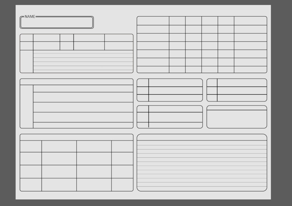 3Dモデル小物 TRPGセット(キャラクターシート、ダイス3種、コマ)