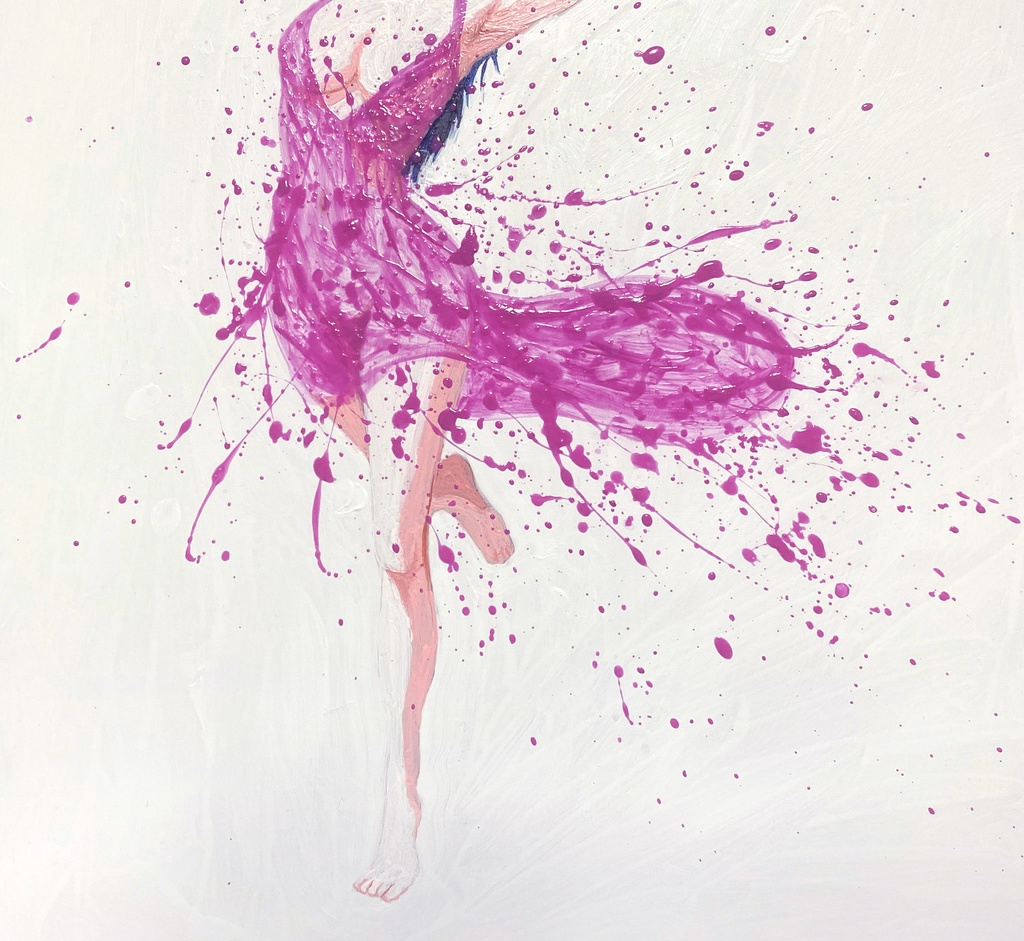 アクリル画「ダンス」