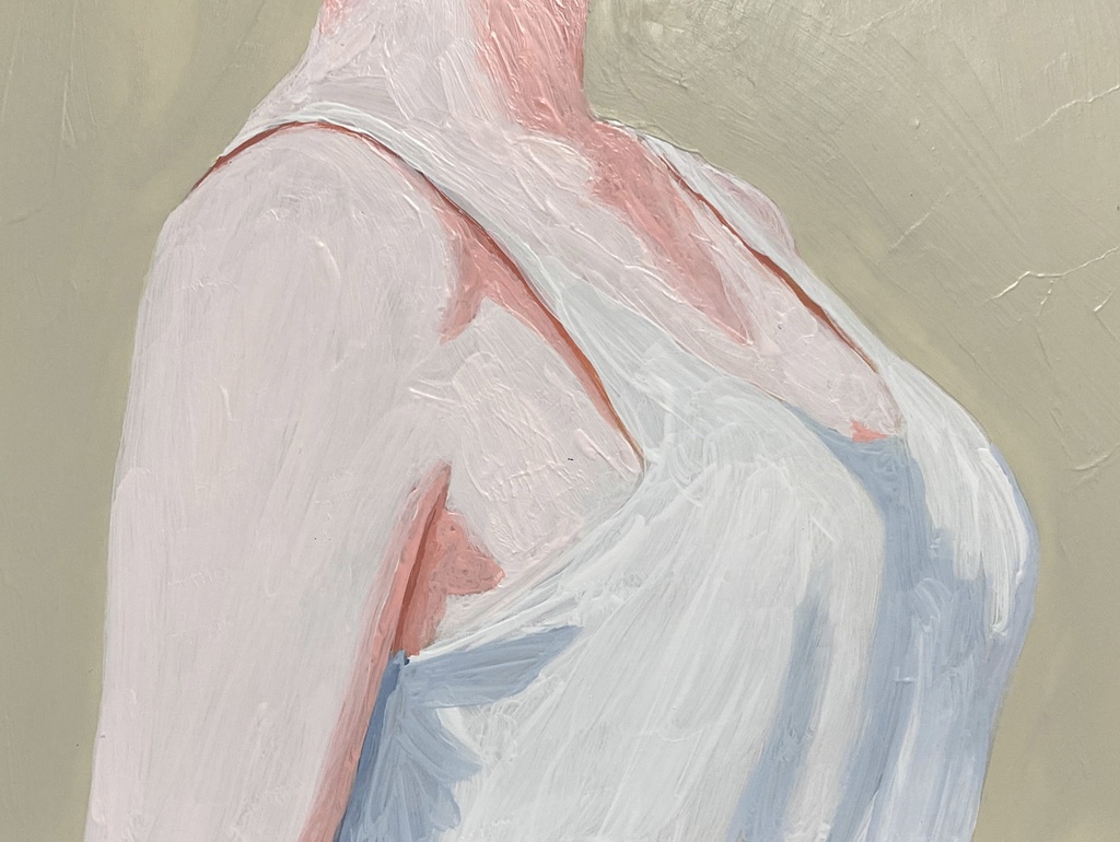 アクリル画「眼差し」