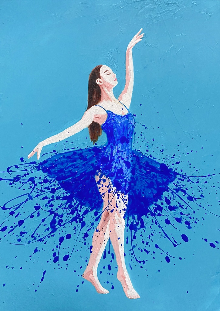 アクリル画「ダンス2」