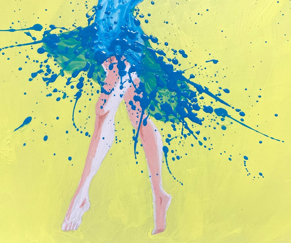 アクリル画「Splash」