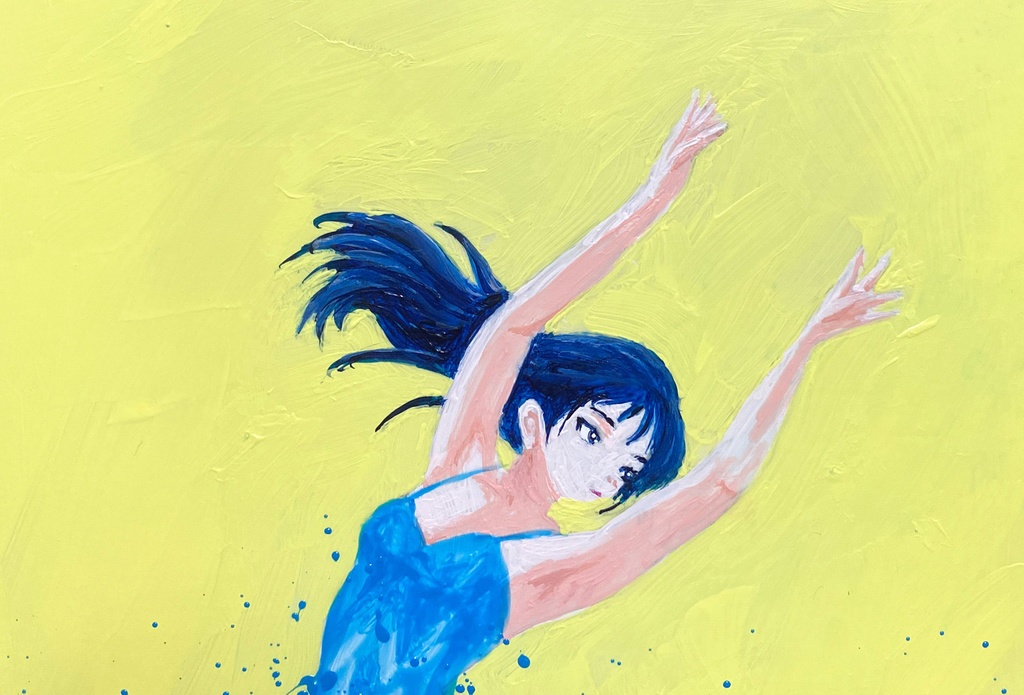 アクリル画「Splash」