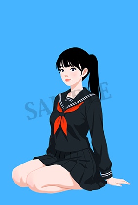 「純真」高解像度デジタルアート