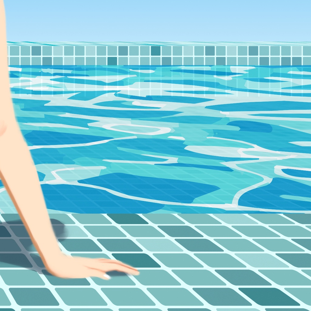 プールサイドのくつろぎ