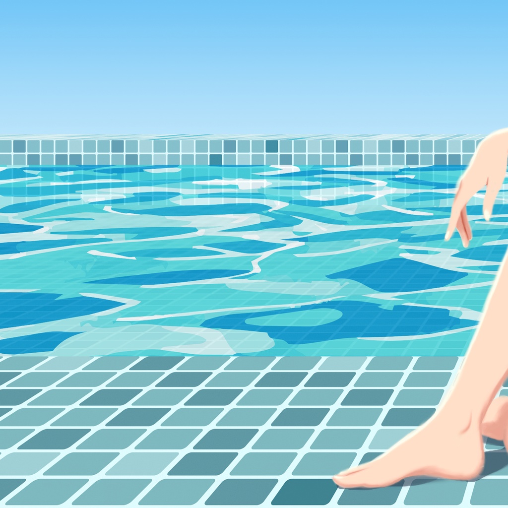 プールサイドのくつろぎ