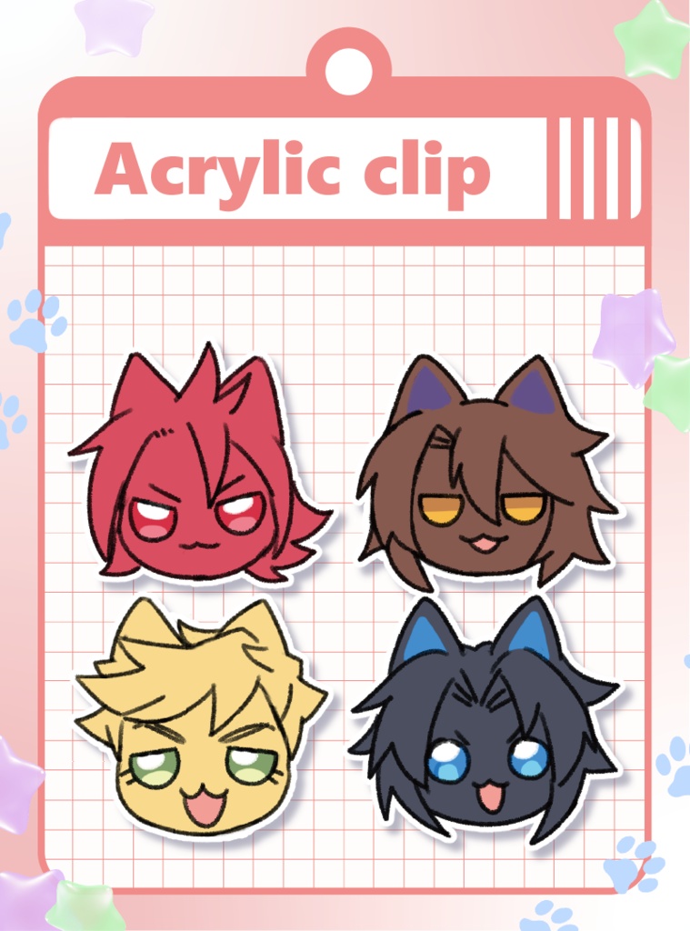 アクリルクリップ