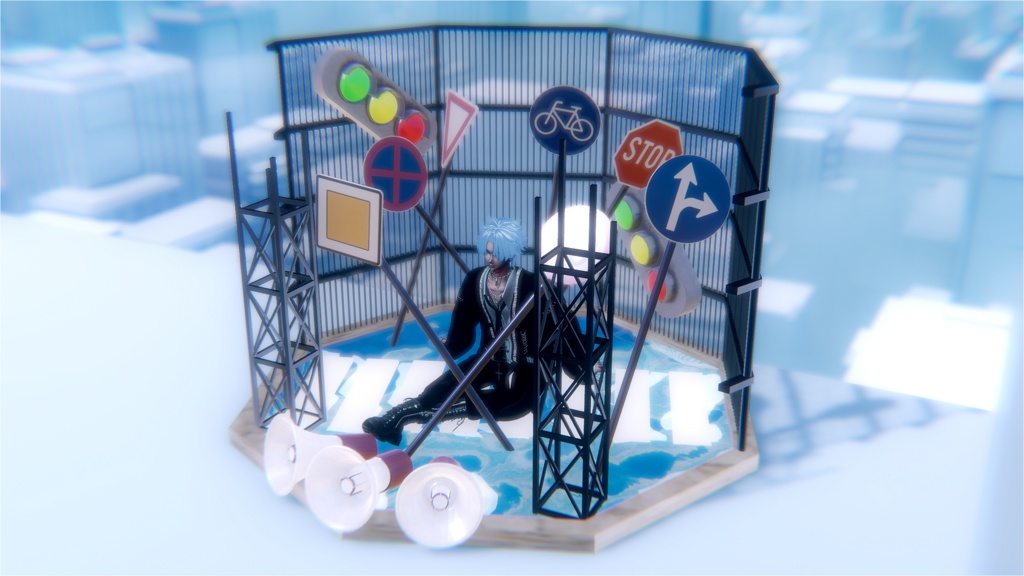 【箱庭】水面上の標識達