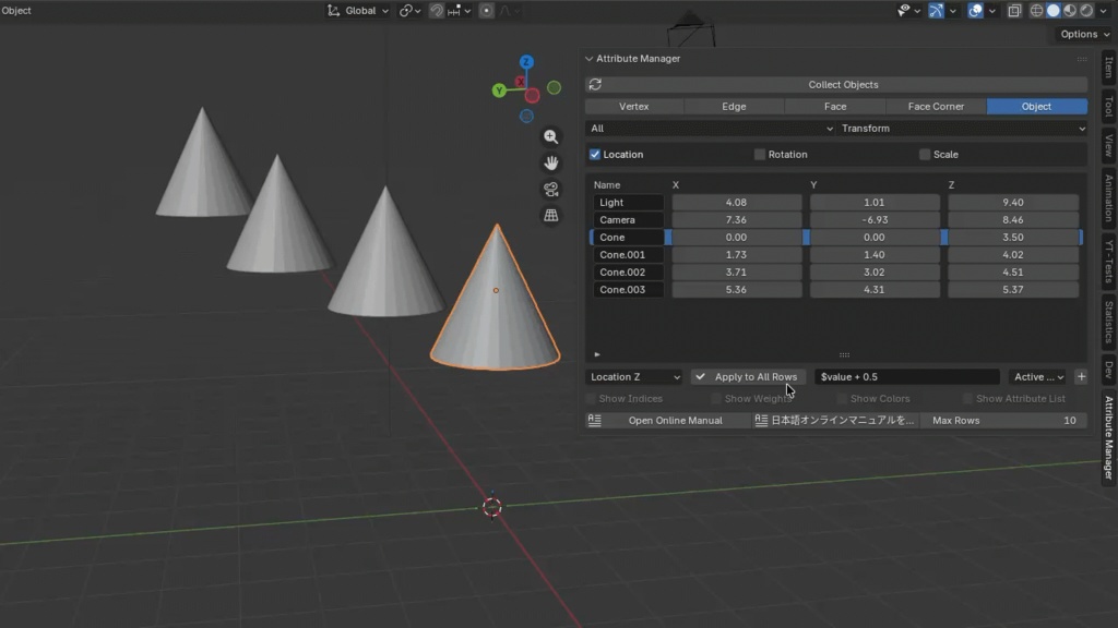 Attribute Manager for Blender