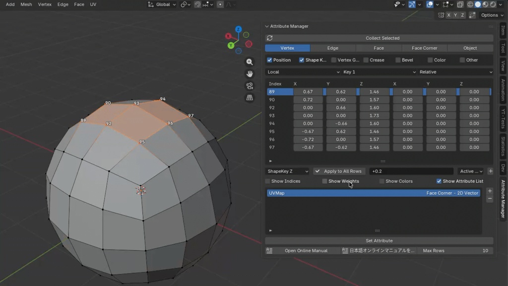 Attribute Manager for Blender