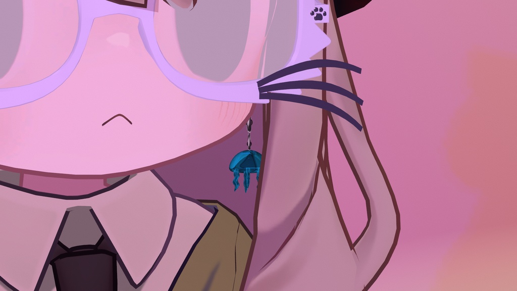 MA対応 ゆらゆら海月ピアス