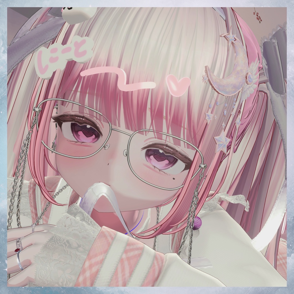 双月の髪飾り Lunaire – Blanc & Noir –