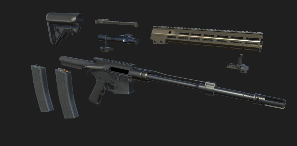 【VRChat想定】URG-I SOPMOD BLOCK3